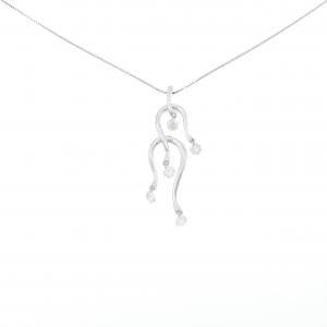 K18WG ダイヤモンド ネックレス 0.91CT