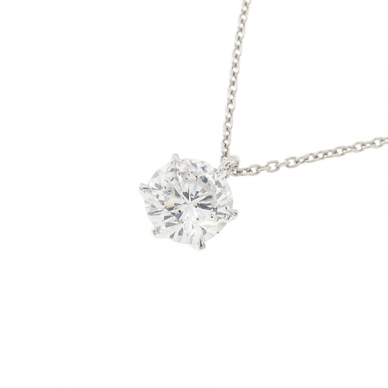 【リメイク】PT900/PT850 ダイヤモンド ネックレス 1.015CT F I1 Good