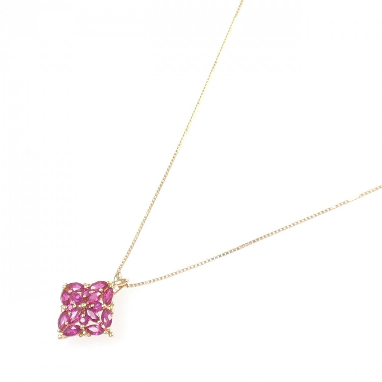 ジーエスティービー ルビー ネックレス 0.85CT