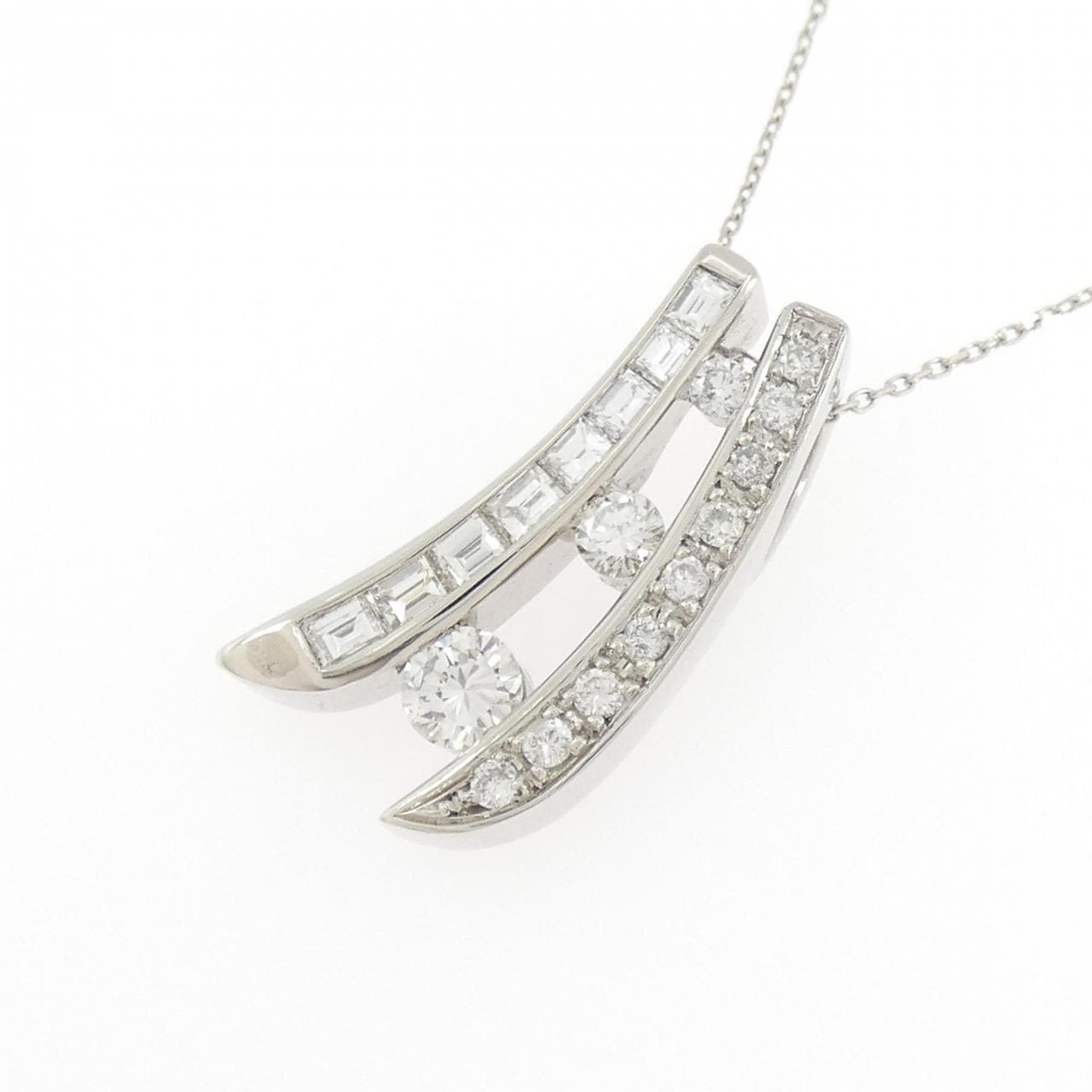 PT900/PT850 ダイヤモンド ネックレス 0.46CT