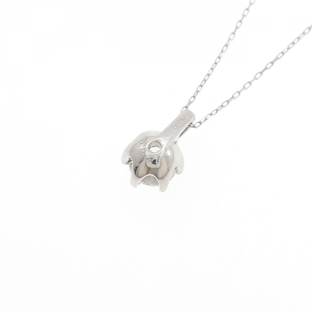 PT900/PT850 ソリティア ダイヤモンド ネックレス 0.531CT