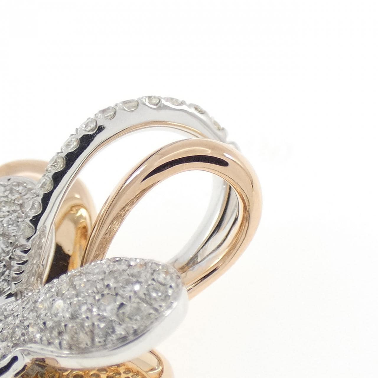 K18PG/K18WG パヴェ ダイヤモンド ペンダント 0.60CT