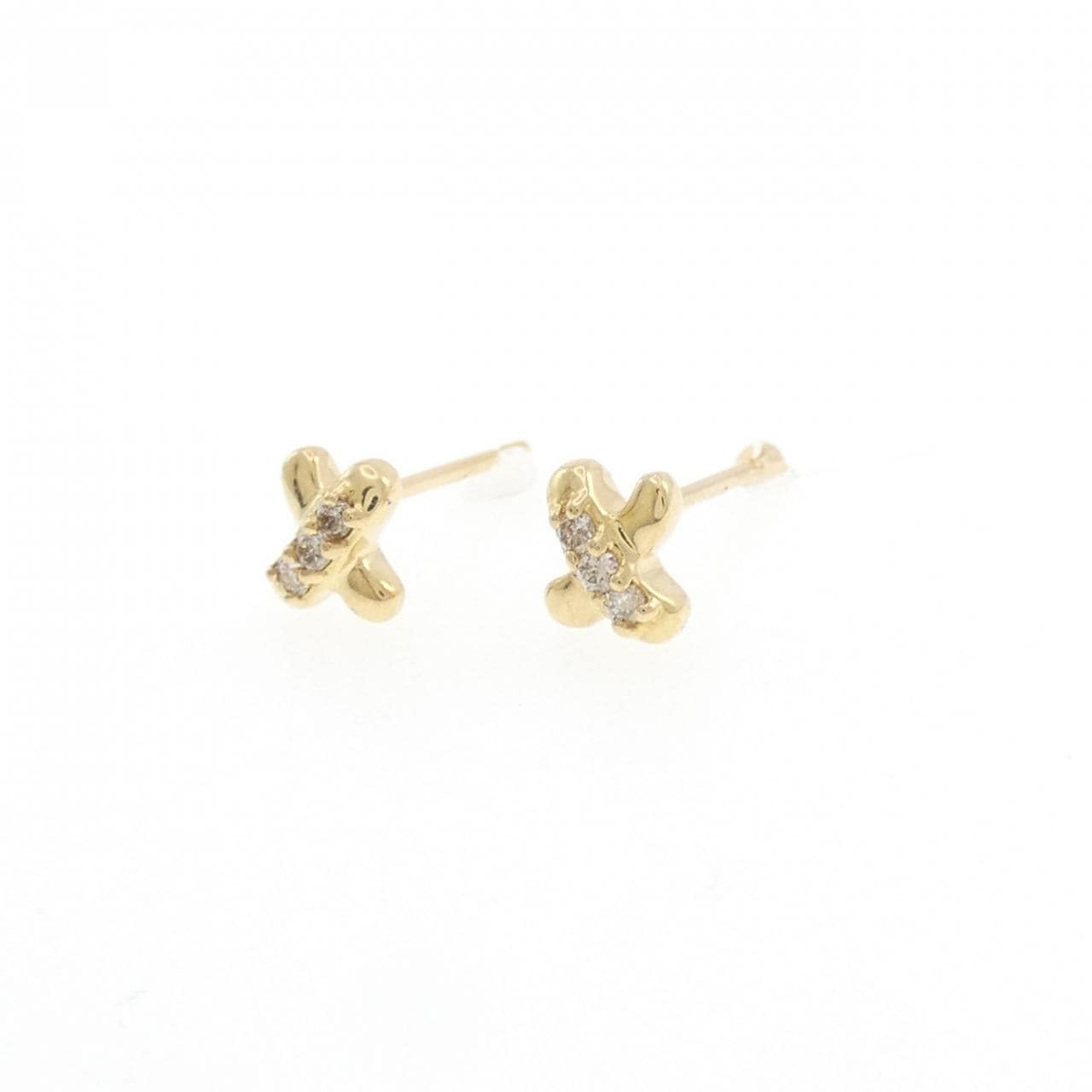 K18YG ダイヤモンド ピアス 0.10CT