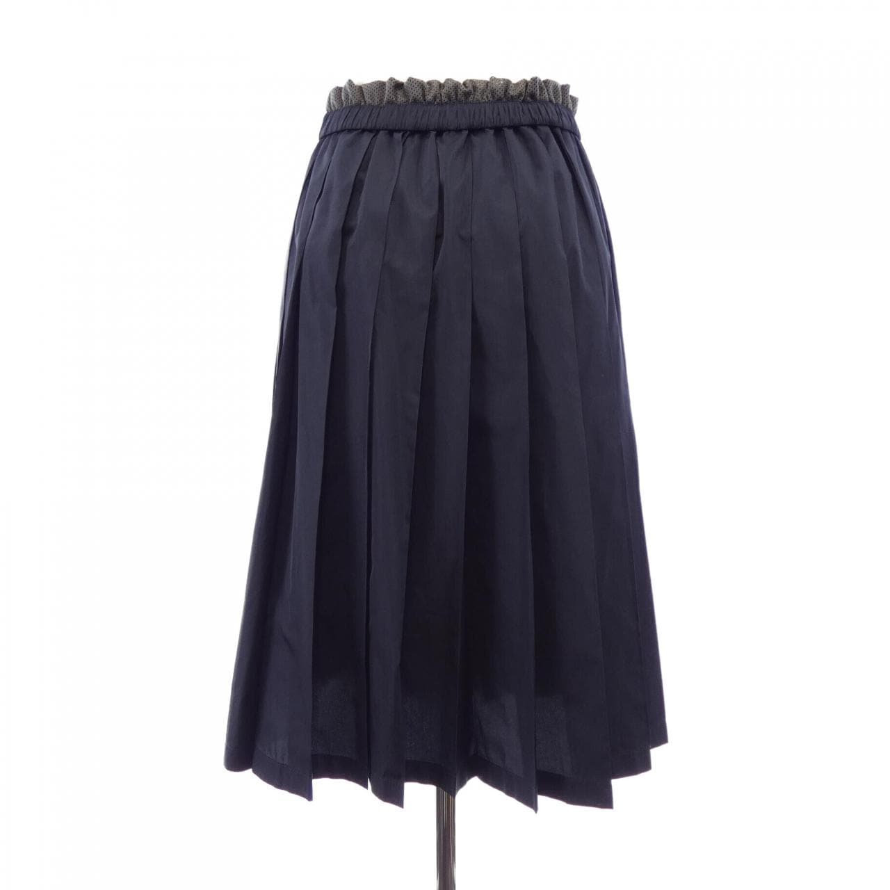 ミュウミュウ MIU MIU テクニカルシルク スカート MIU MIUロゴ MG2467 SOOO 121G スカート