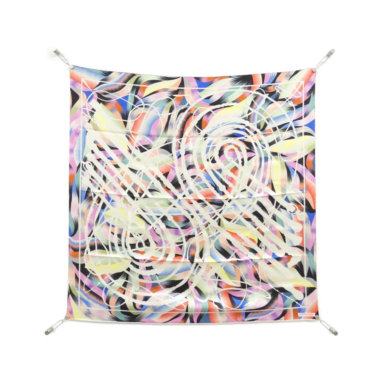 エルメス MARBLE SILK FOUETS ET BADINES カレ マーブル 003960S スカーフ