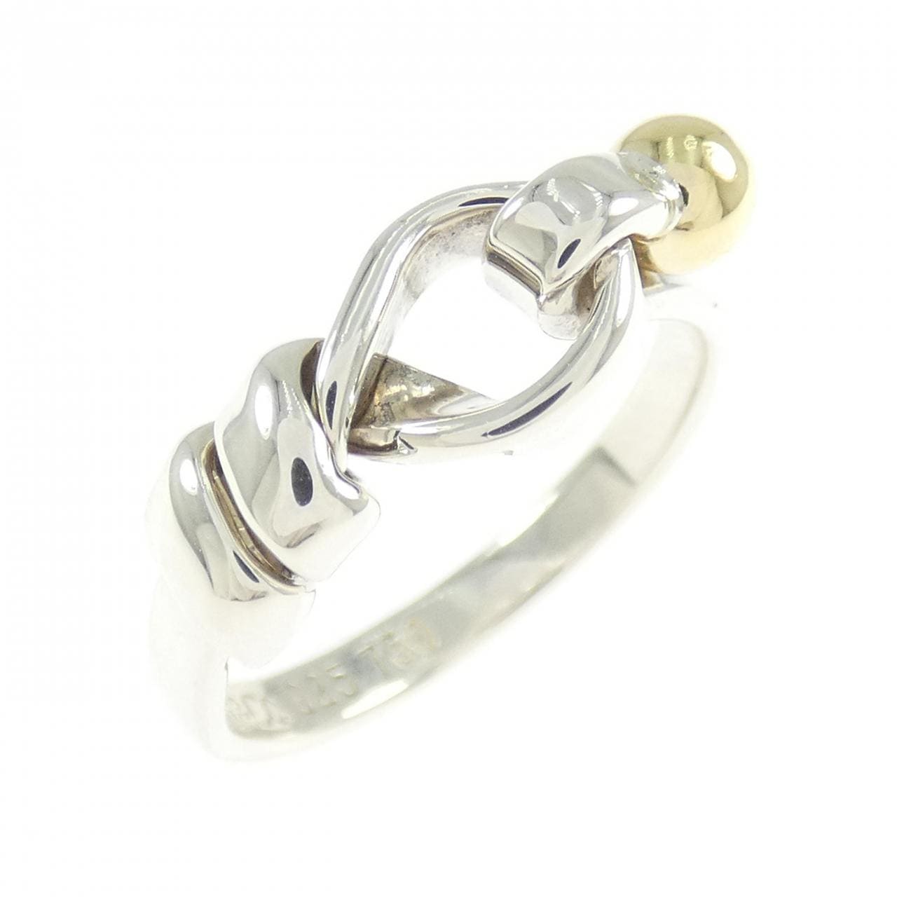 【ヴィンテージ】ティファニー フラットワイヤーラブノット リング