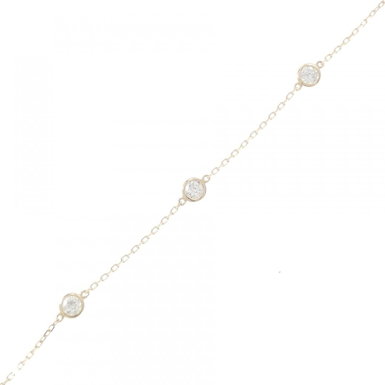 【リメイク】K10YG ダイヤモンド ブレスレット 0.45CT