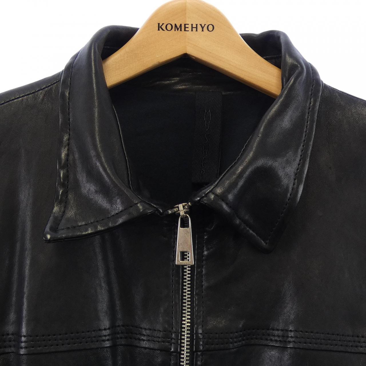 MUSHER MMU18A4004 レザーライダースジャケット