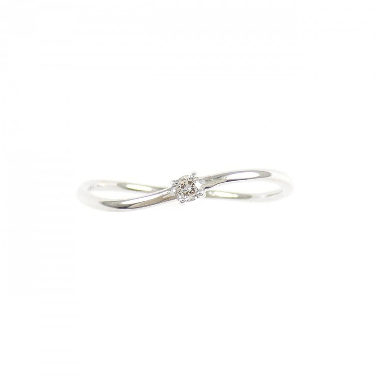 K18WG ダイヤモンド リング 0.03CT