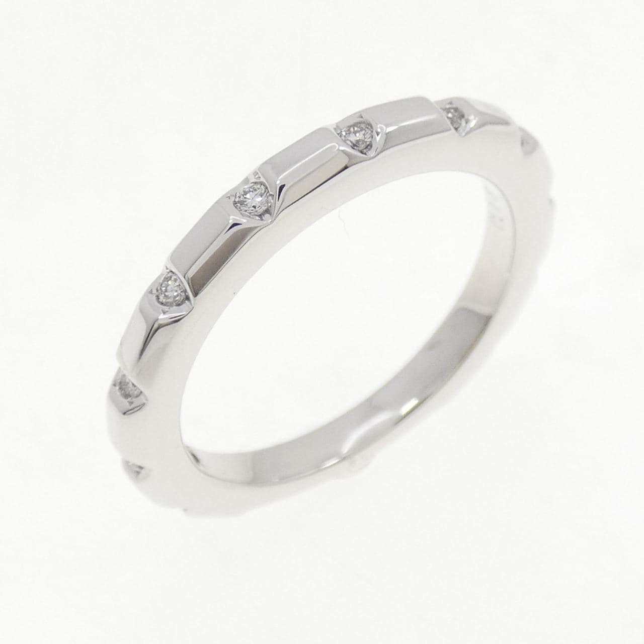 K18WG ダイヤモンド リング 0.13CT