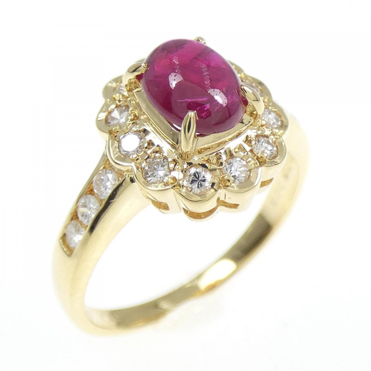 K18YG紅寶石戒指0.79CT
