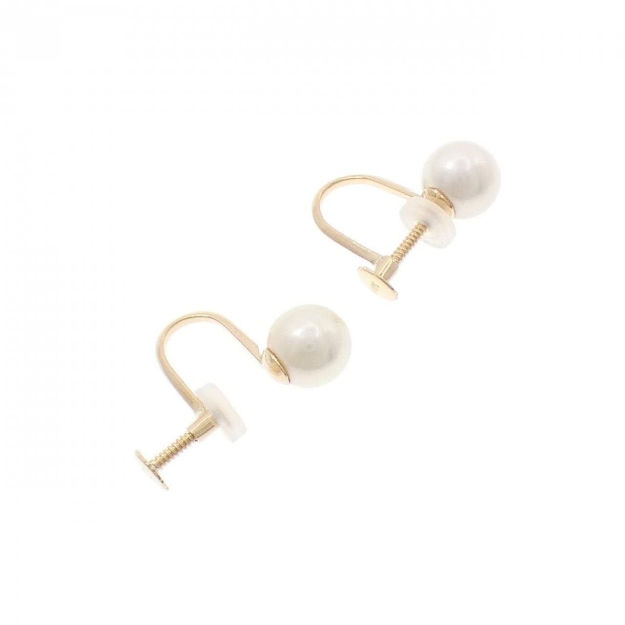 K18YG アコヤパール イヤリング 6.9mm