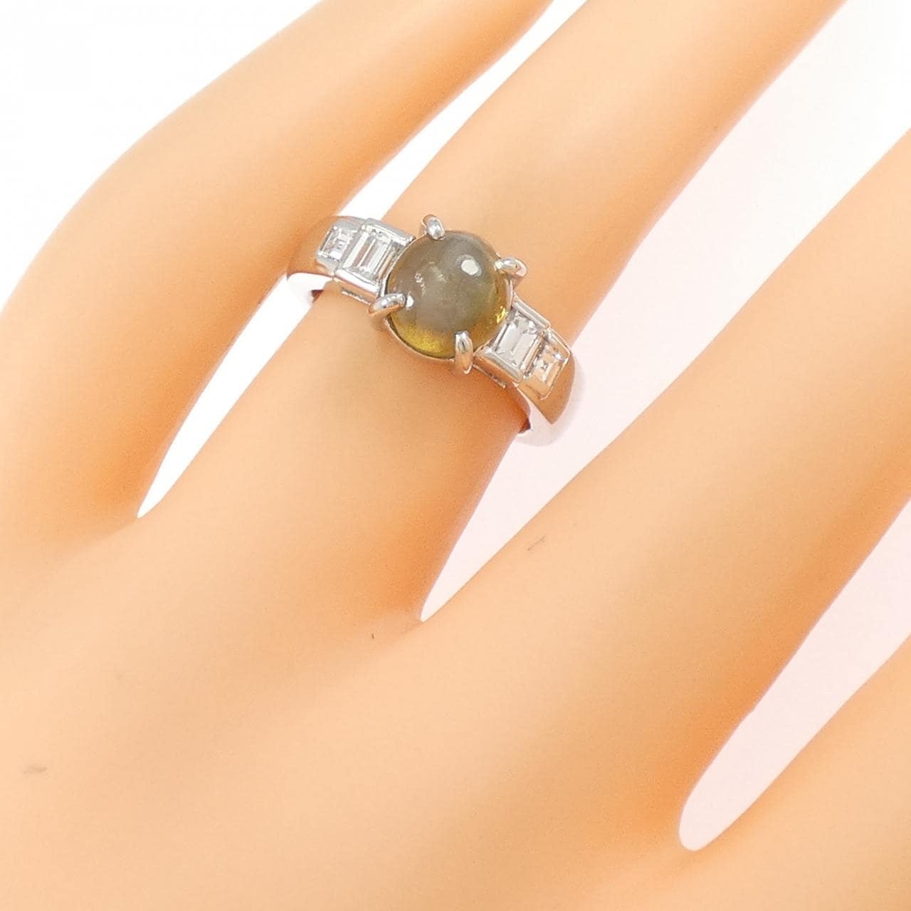 PT900 クリソベリルキャッツアイ リング 2.52CT