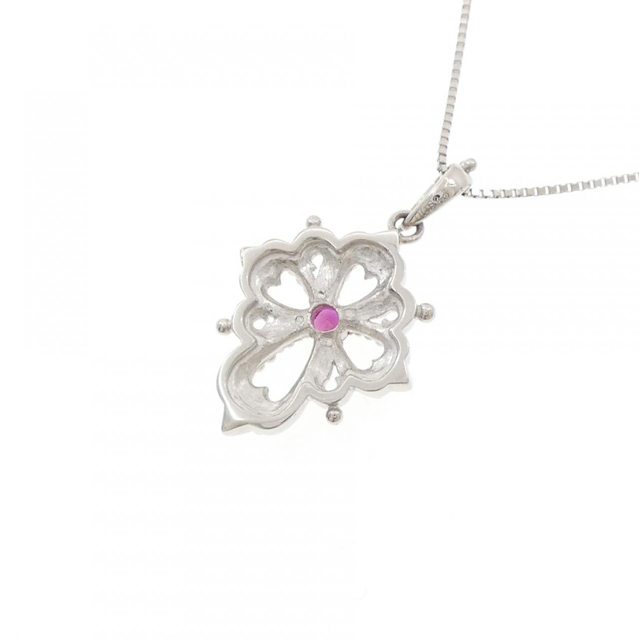 PT900/PT850 ルビー ネックレス