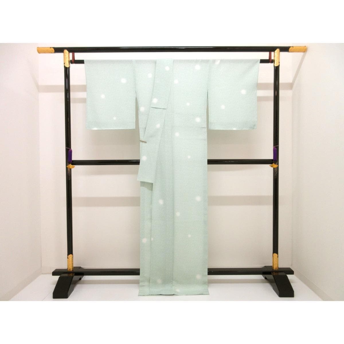 【新品】単衣　駒絽小紋