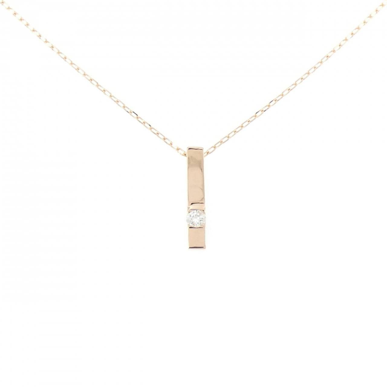 K18PG ダイヤモンド ネックレス 0.09CT
