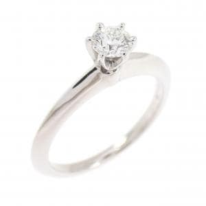 ティファニー クラシックソリティア リング 0.23CT I VS1 3EXT
