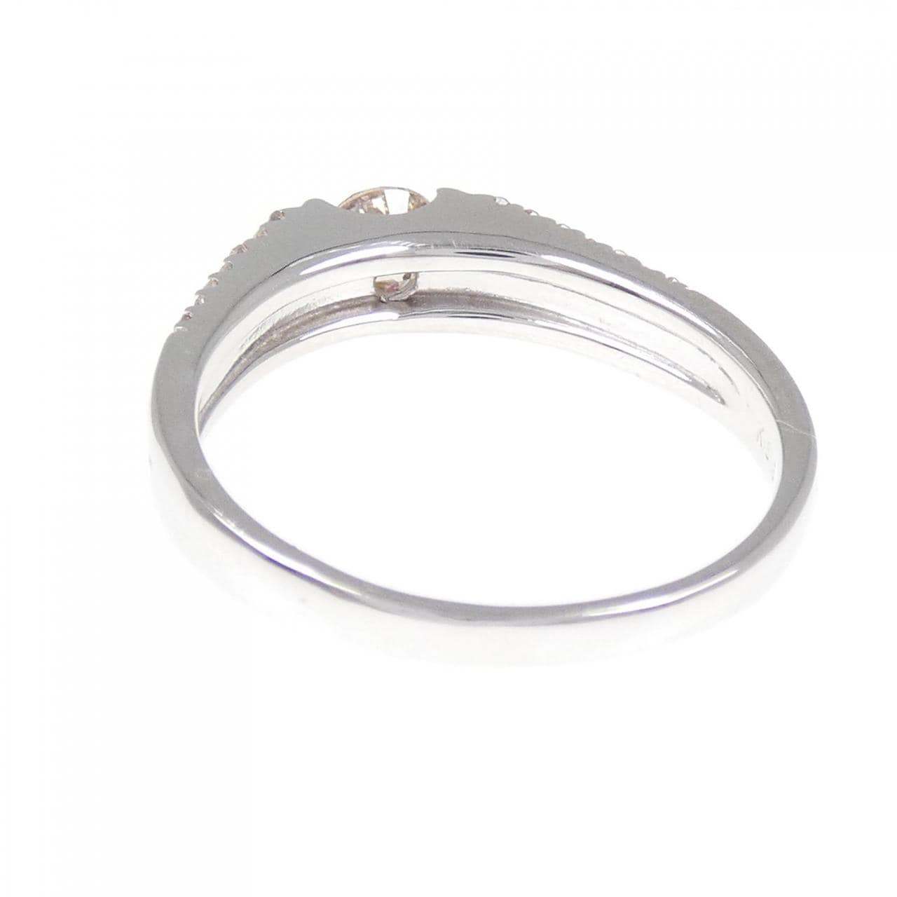 K18WG ダイヤモンド リング 0.5CT