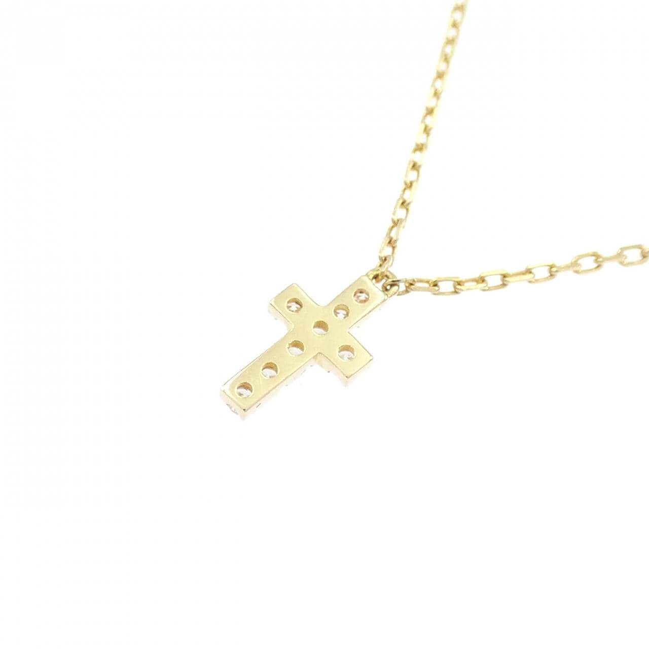 アーカー クロス ダイヤモンド ネックレス 0.05CT