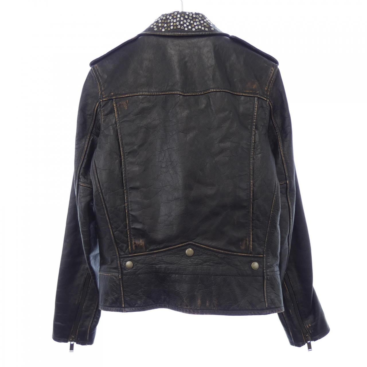 SAINT LAURENT SAINT LAURENT 皮革骑士夹克