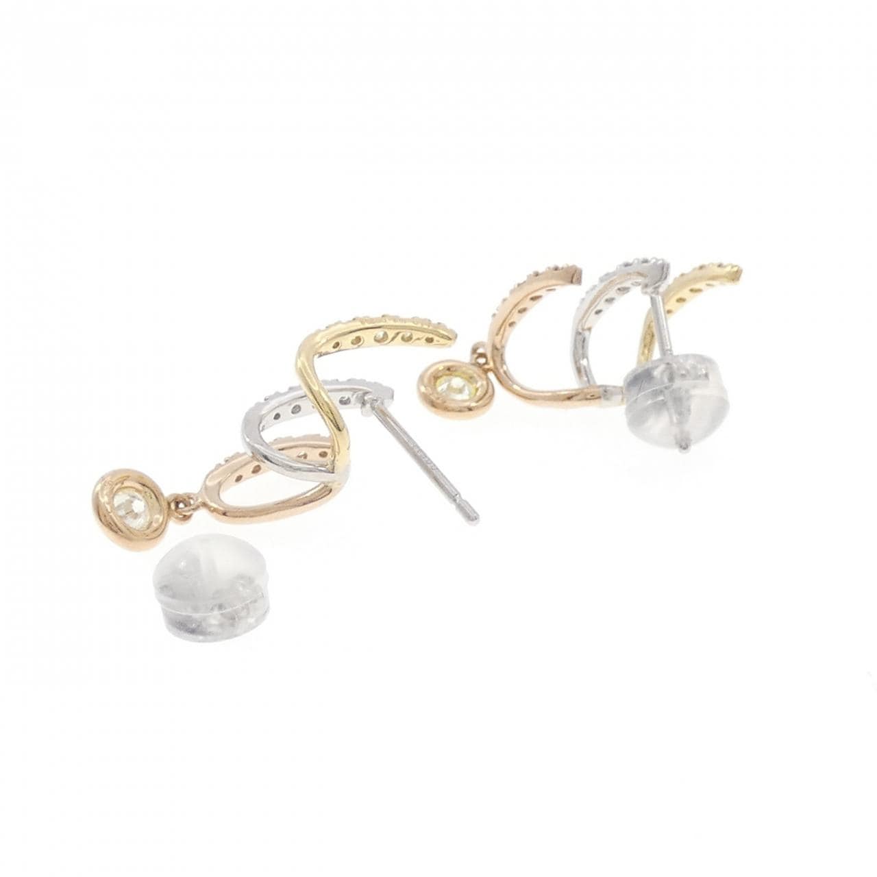 K18YG/PT950/K18PG/PT900 Diamond Earrings 0.438CT