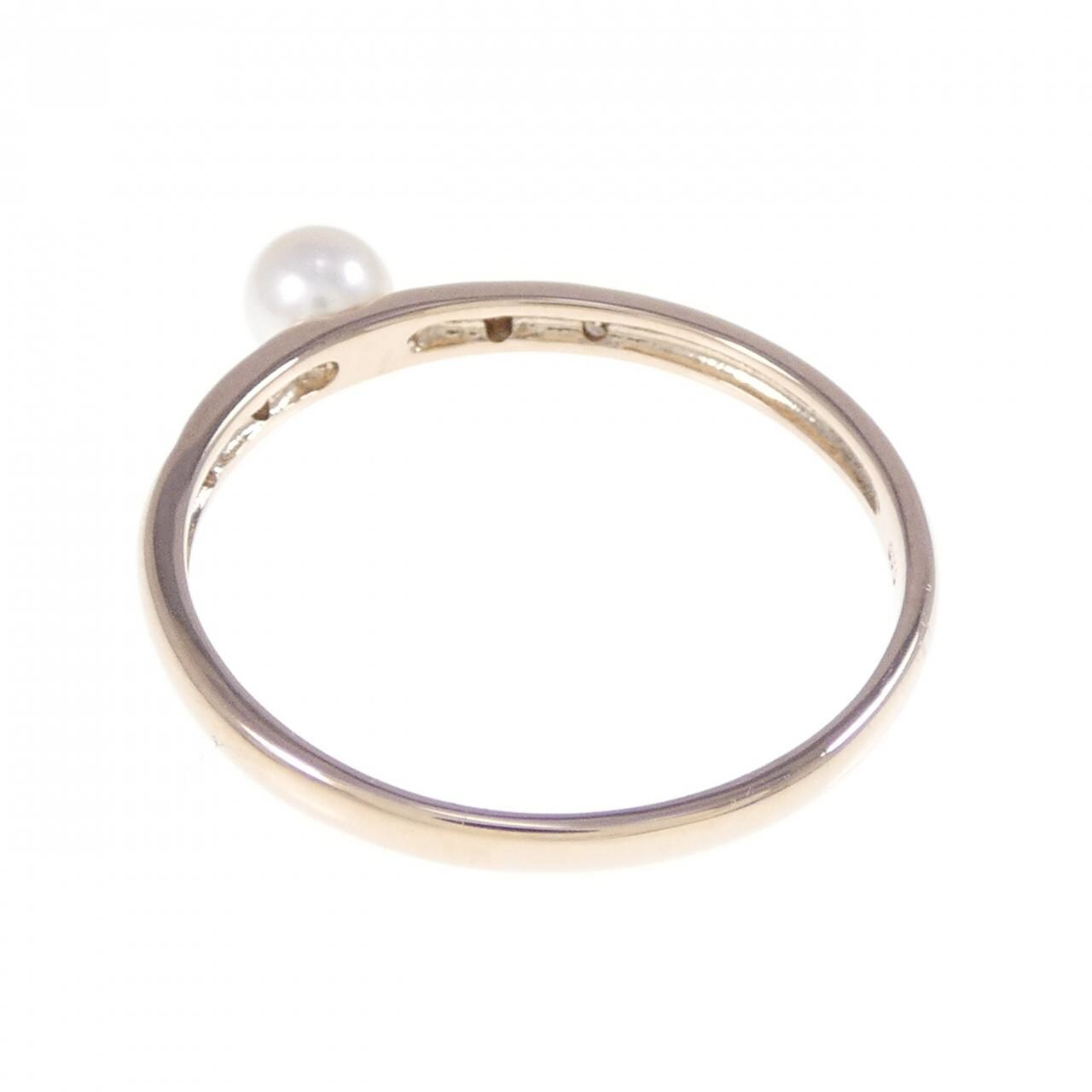 K10PG Akoya pearl ring 3.9mm