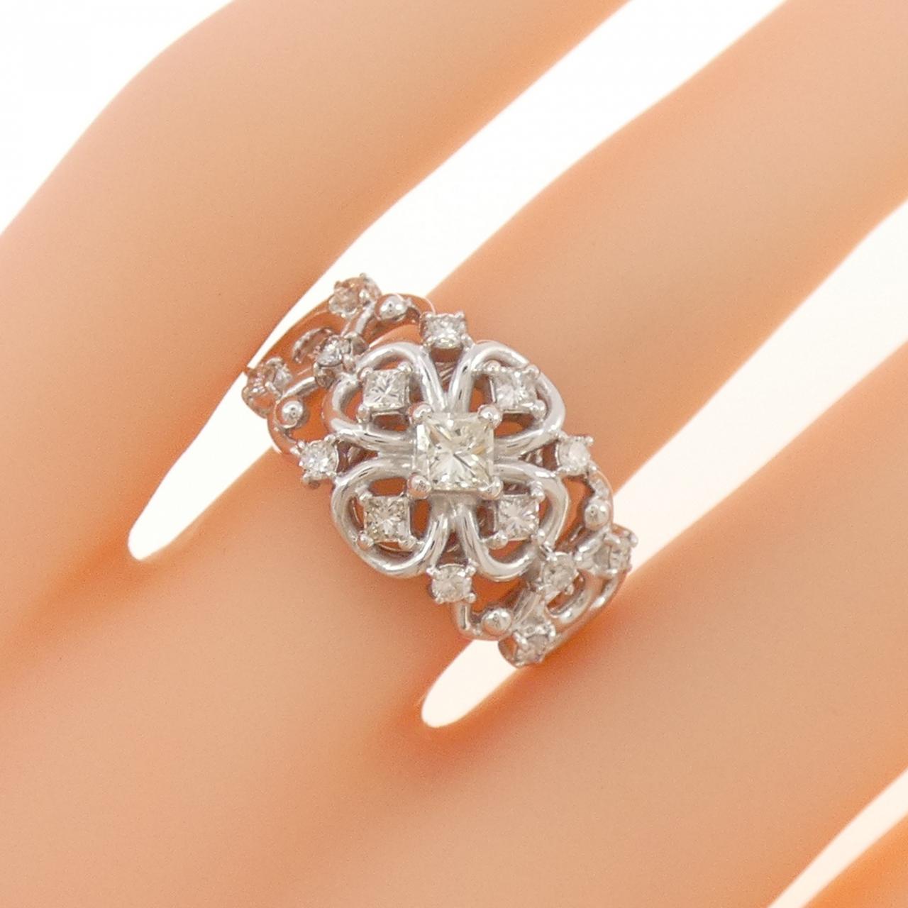 K18WG ダイヤモンド リング 0.25CT