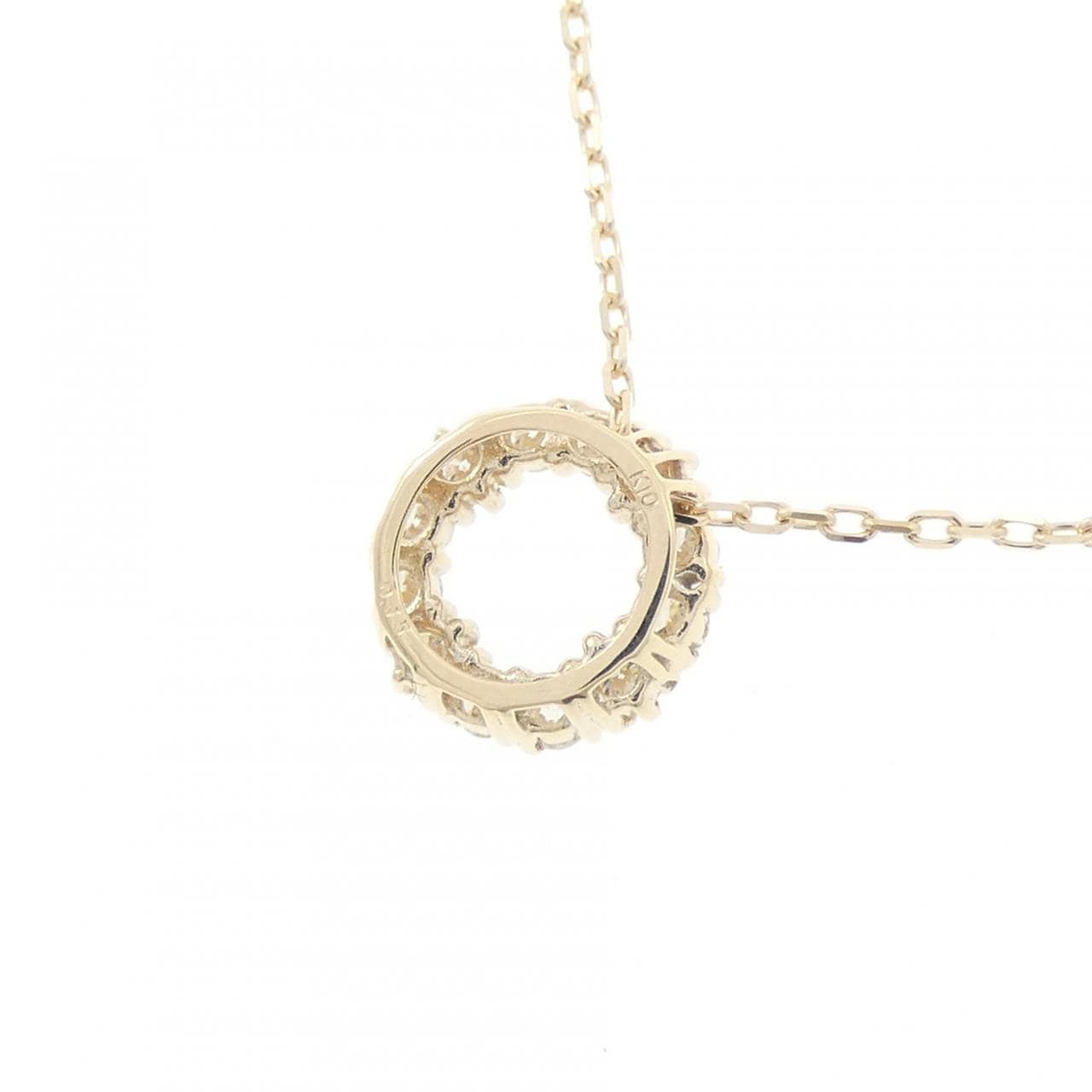 【リメイク】K10YG ダイヤモンド ネックレス 0.15CT