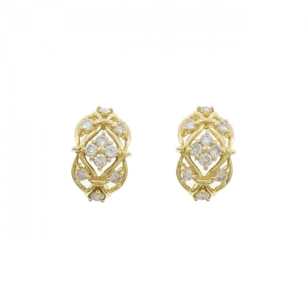 K18YG Diamond earrings 0.50CT