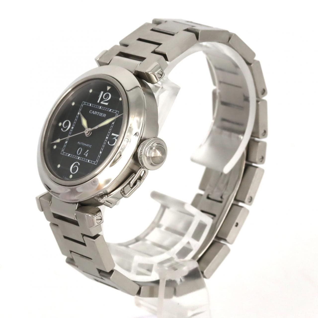 カルティエ パシャC グランデデイト W31053M7 SS 自動巻