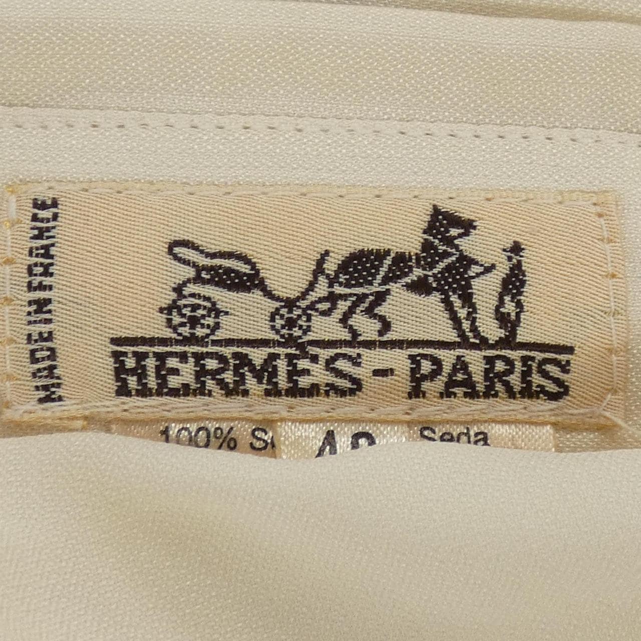 【ヴィンテージ】エルメス HERMES CIRQUE MOLIER ツイルレーヌ. シャツ