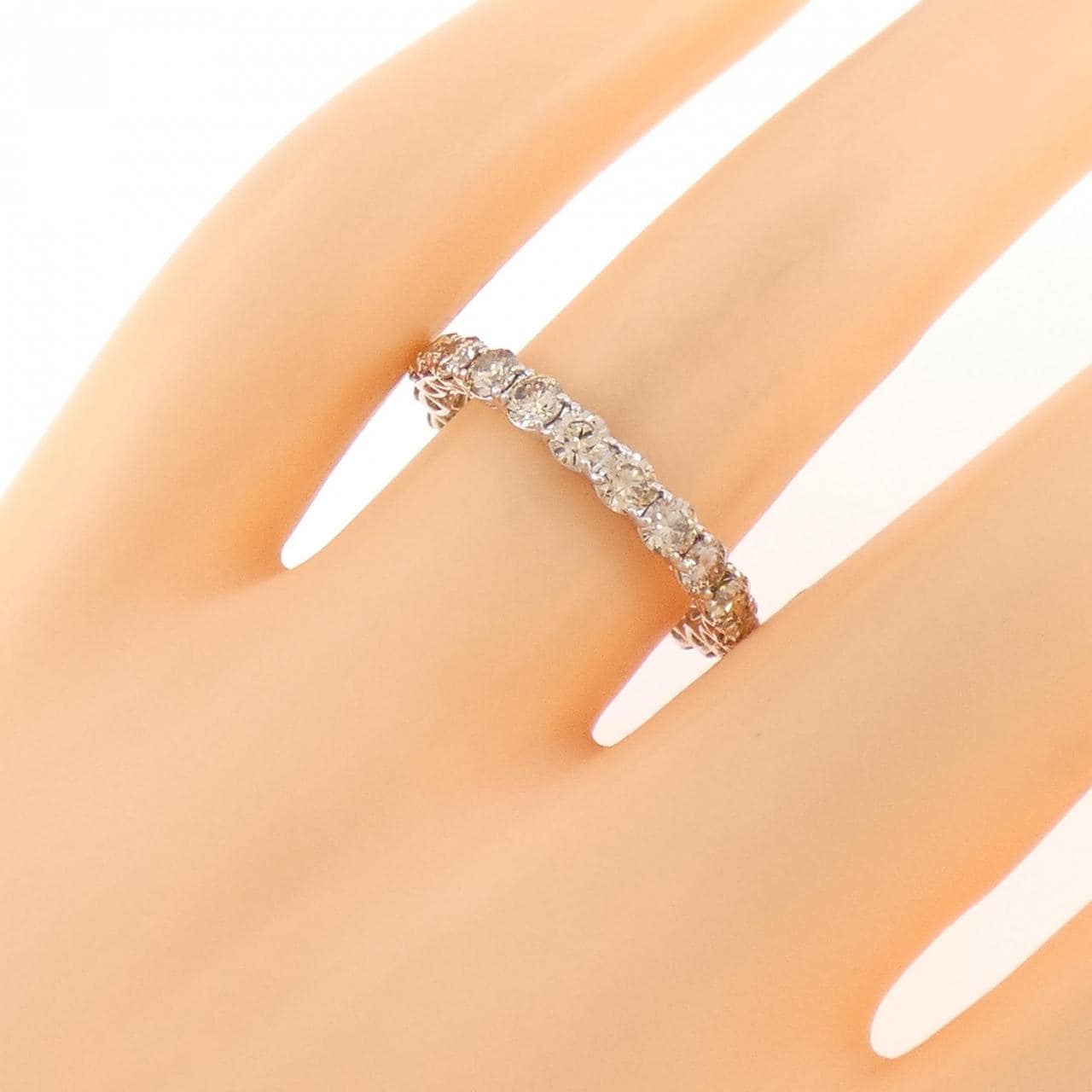 PT950 フルエタニティ ダイヤモンド リング 1.60CT