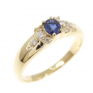 K18YG サファイヤ リング 0.20CT