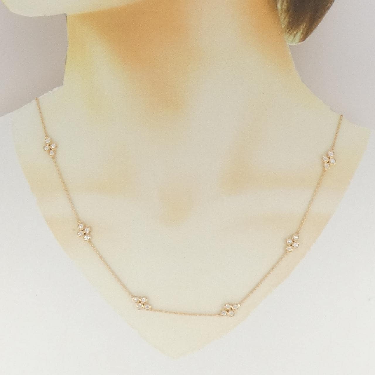 K18PG ダイヤモンド ネックレス 1.00CT