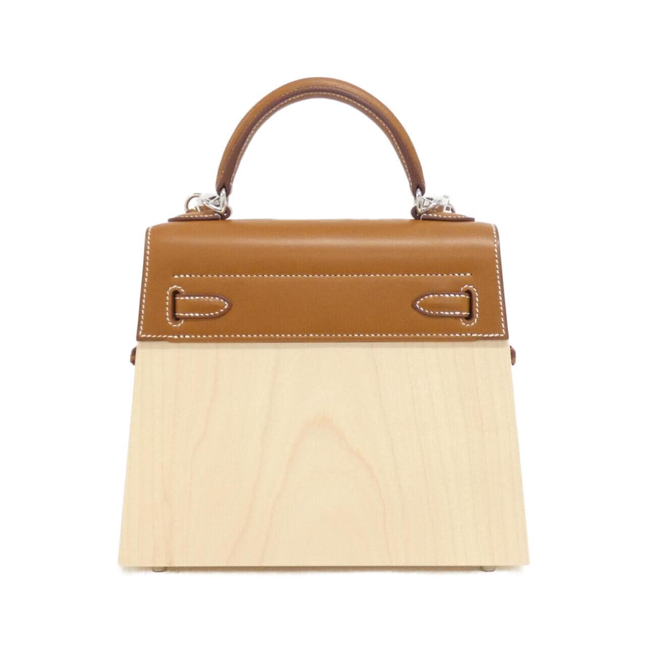 HERMES PERSPECTIVE CAVALIER Kelly Wood 22cm Bag
