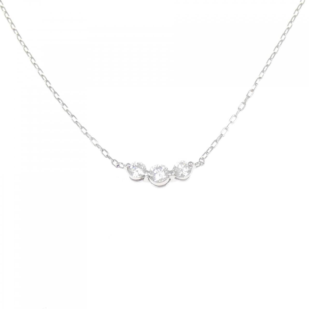 PT Three Stone Diamond Necklace 0.30CT