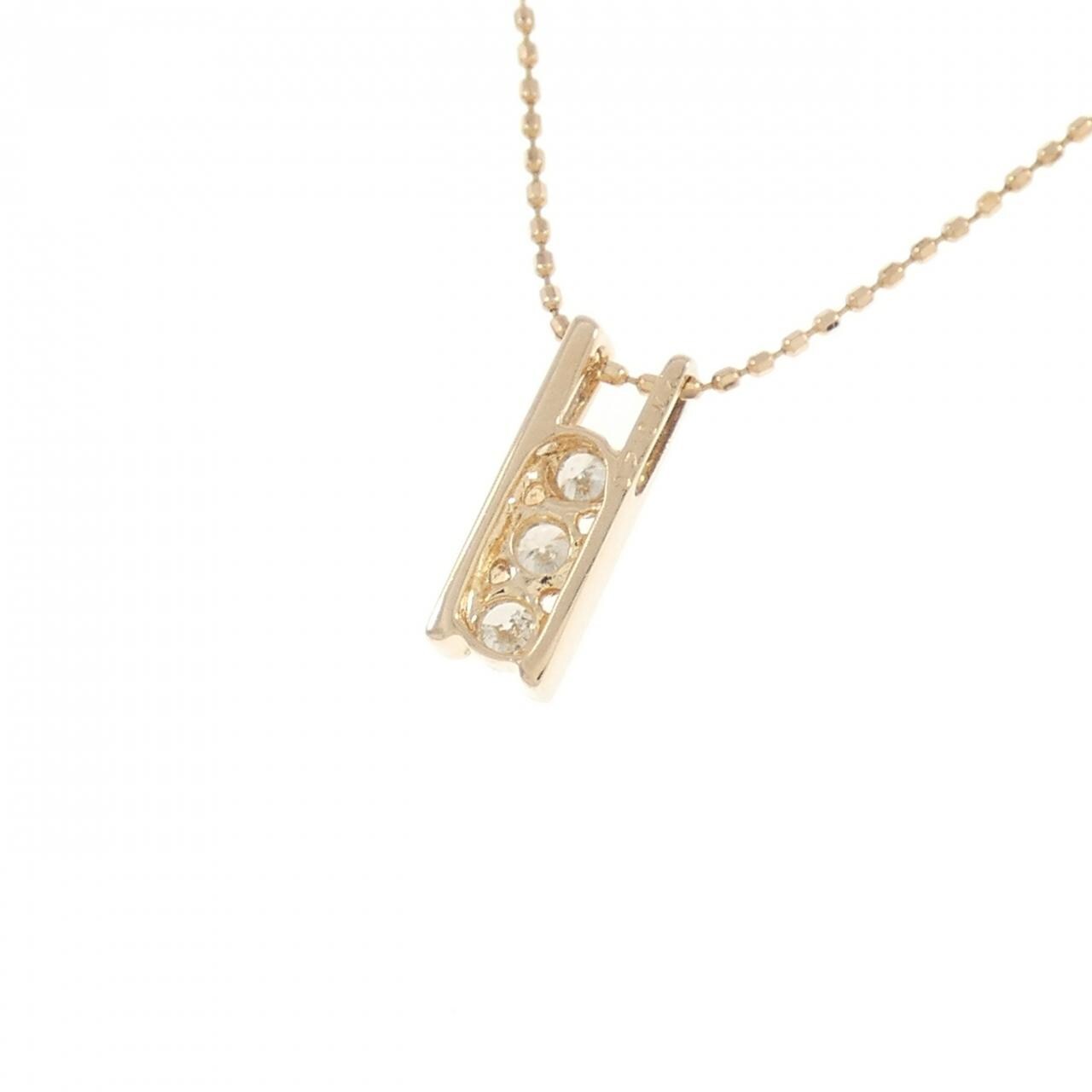 K14PG ダイヤモンド ネックレス 0.20CT