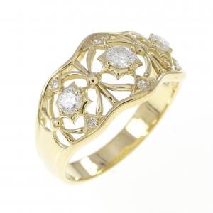 K18YG ダイヤモンド リング 0.28CT