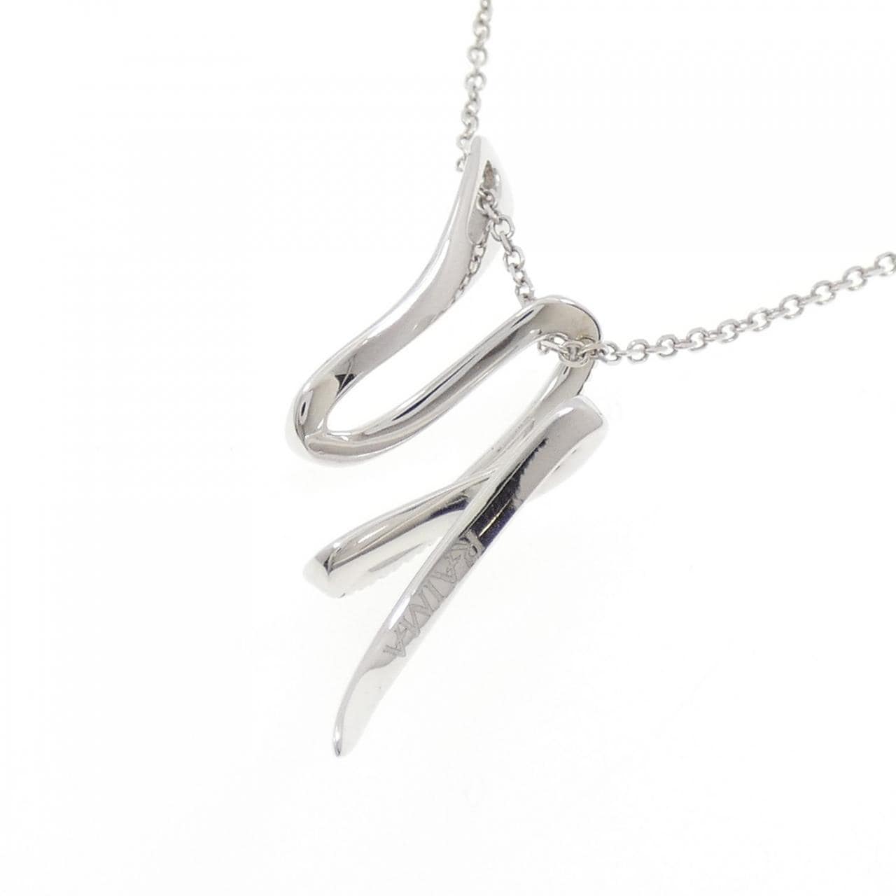 750WG ダイヤモンド ネックレス 0.18CT