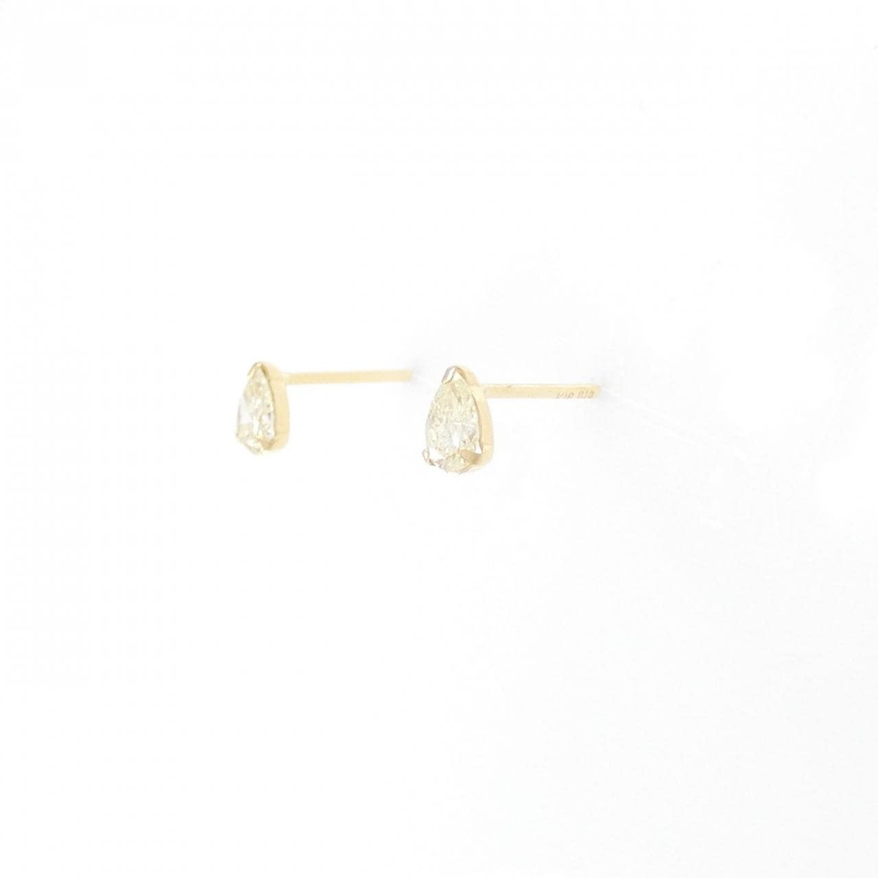【新品】K18YG ダイヤモンド ピアス 0.32CT