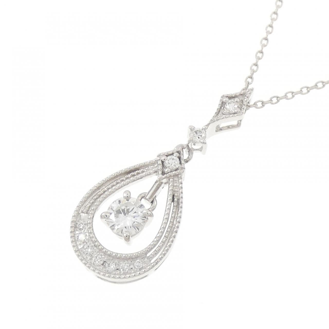 PT900/PT850 ダイヤモンド ネックレス 0.21CT