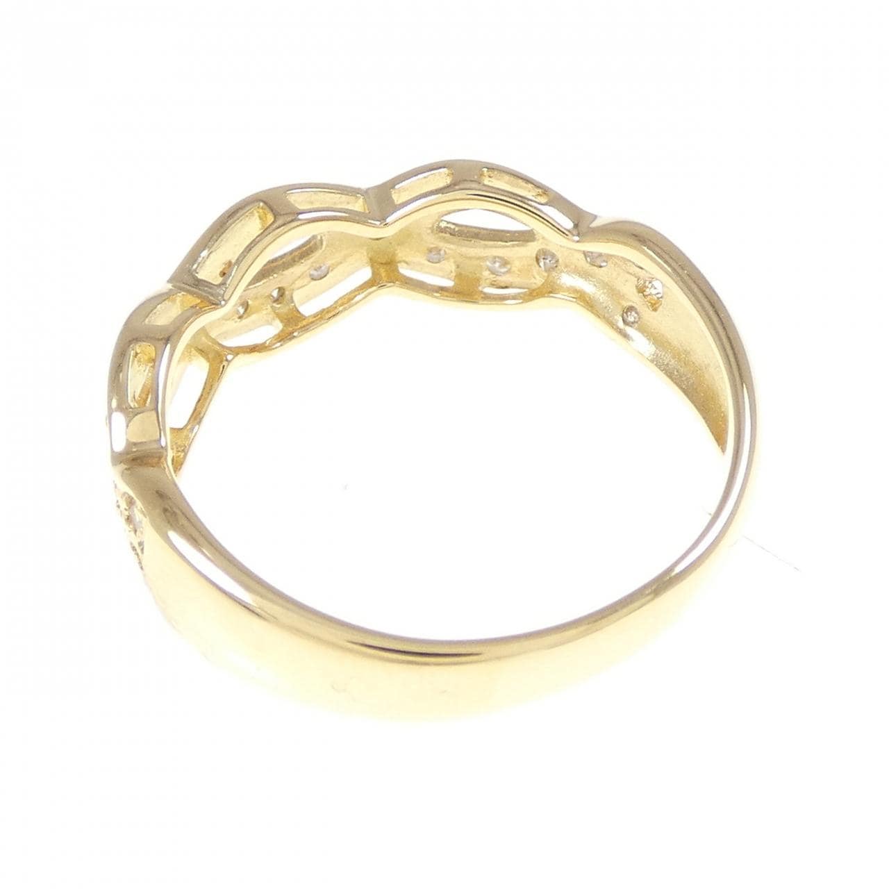 K18YG ダイヤモンド リング 0.18CT