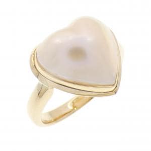 K18YG ハート マベパール リング