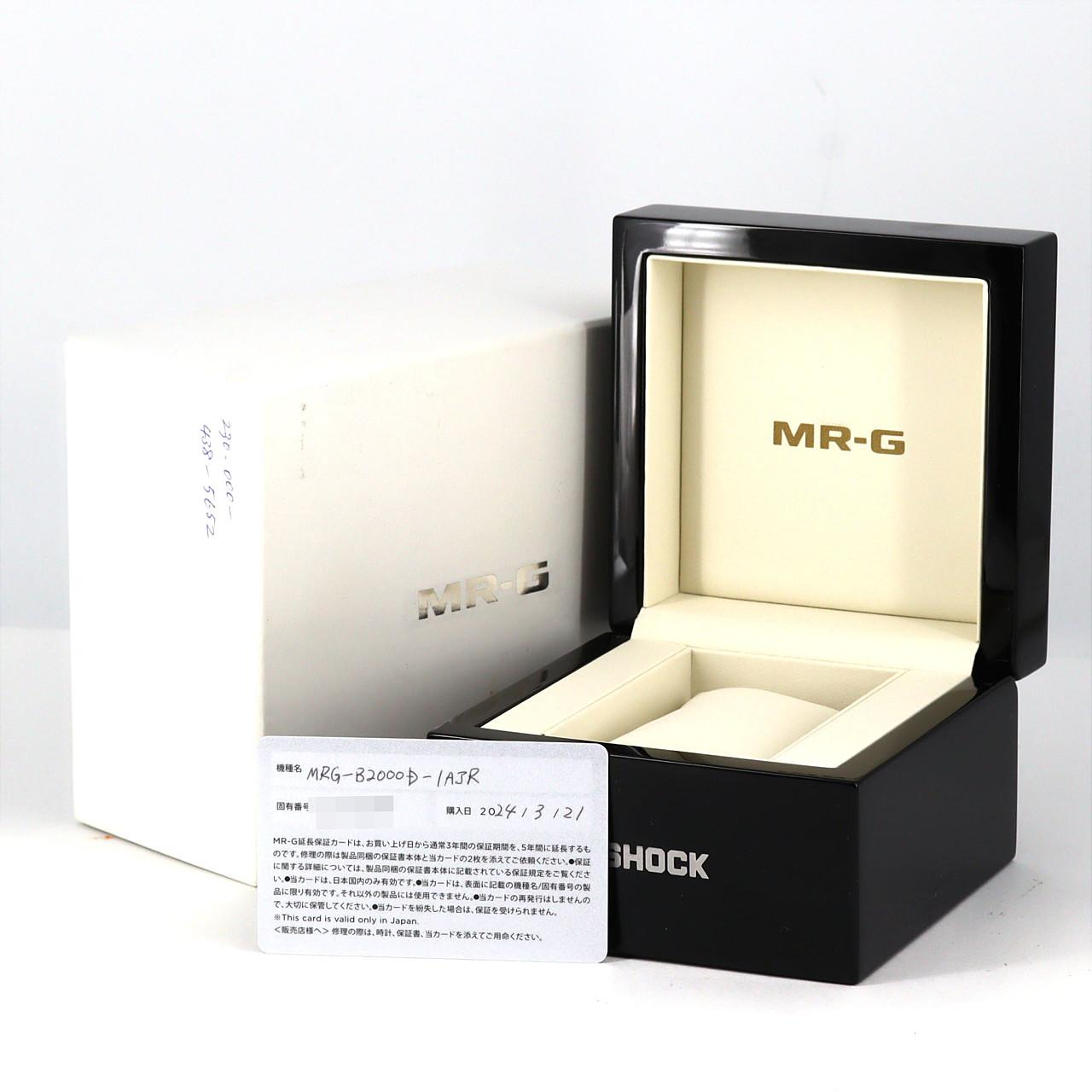 【ノーメンテナンス還元価格】カシオ G-SHOCK･MR-G 電波時計 TI MRG-B2000D-1AJR TI ソーラークォーツ