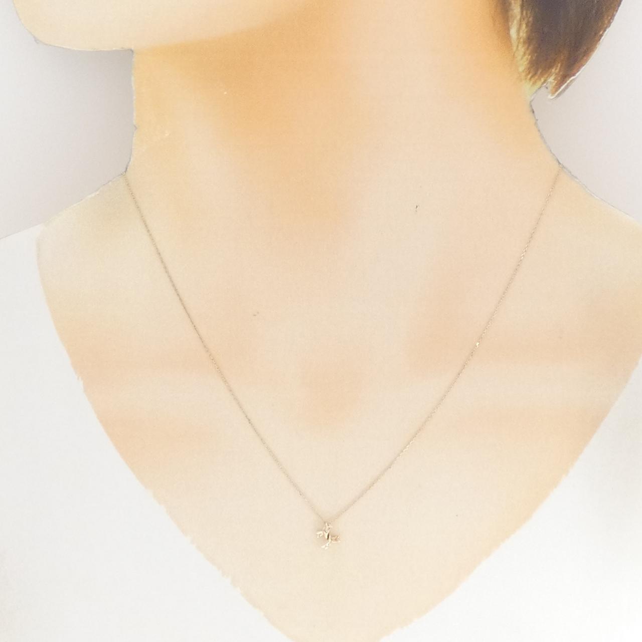 K10YG ダイヤモンド ネックレス 0.01CT