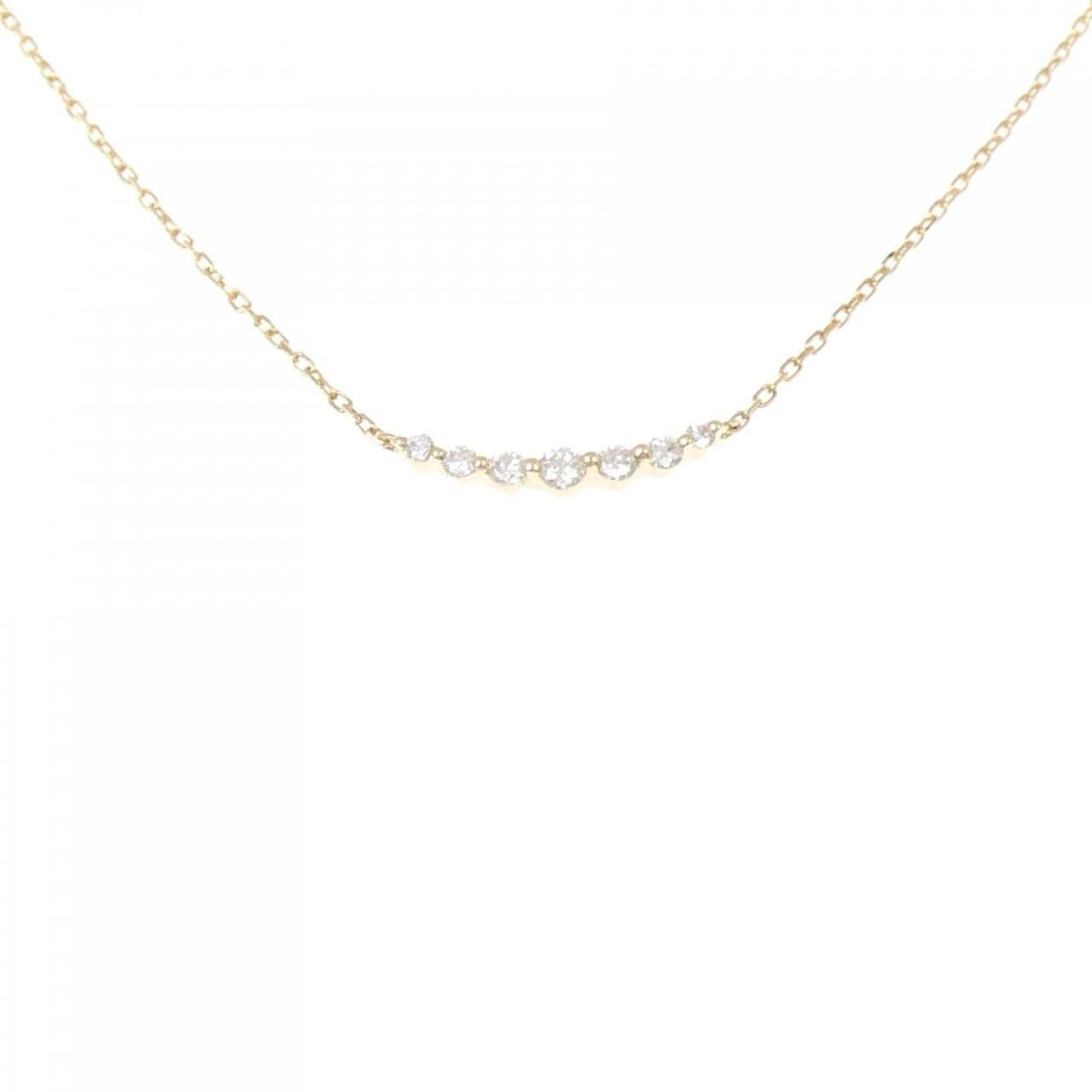 アガット ダイヤモンド ネックレス 0.1CT