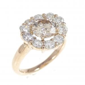 K18PG ダイヤモンド リング 1.121CT