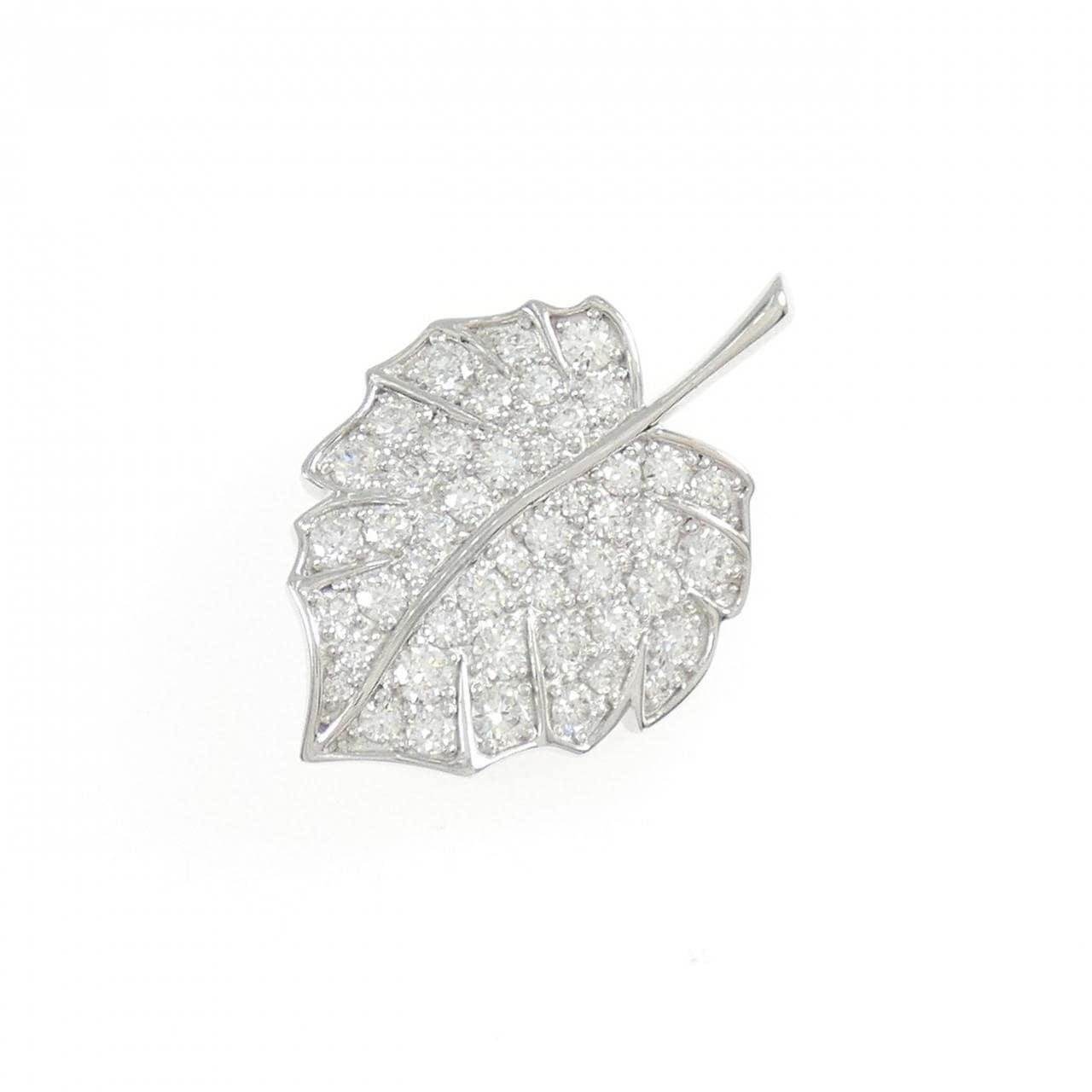 MIKIMOTO Diamond Brooch 0.83CT