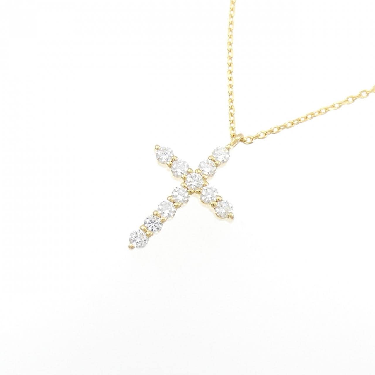 ヴァンドーム ダイヤモンド クロス ネックレス 0.20CT