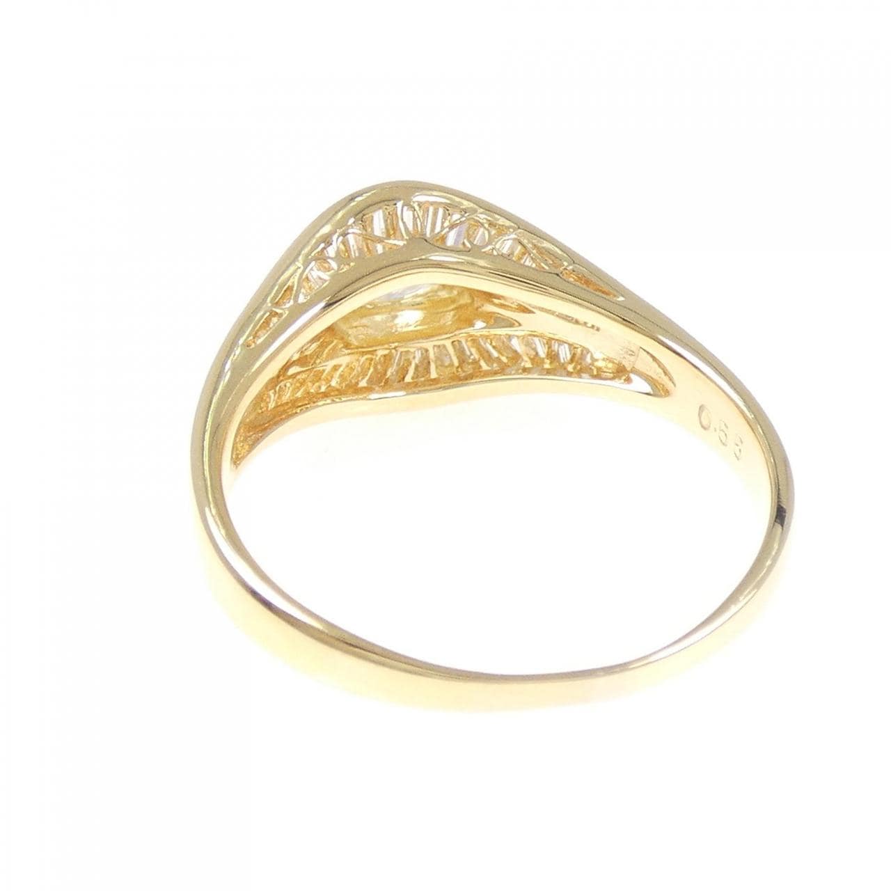 K18YG ダイヤモンド リング 0.352CT